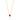 GOLD MOMMY NECKLACE IN RED