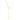 GOLD LETTER AND HEART Y NECKLACE