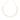 GOLD PLATED SHELL NECKLACE WITH SYNTHETIC PEARLS