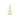 GOLD SOLITARY PENDANT WITH CRYSTAL