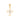 GOLD CRUCIFIX WITH RHODIUM