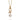 GOLD PENDANT WITH PEARL AND CRYSTAL