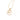 GOLD PENDANT WITH CRYSTAL