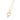 GOLD PENDANT WITH CRYSTAL