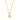 GOLD PENDANT WITH CRYSTAL