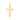 MEN'S GOLD CROSS PENDANT