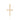 GOLD TWISTED CROSS PENDANT