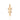 GOLD STANDING GIRL PENDANT