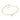 GOLD BRACELET WITH ZIRCONIA