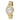 GOLD MULTIFUNCTION SOCIAL ANALOG WATCH