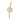 GOLD SOCIAL ANALOG WATCH WITH CRYSTALS