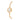 GOLD SOCIAL ANALOG WATCH WITH CRYSTALS