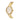 GOLD-TONE ANALOG DRESS WATCH WITH CRYSTALS