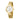 GOLD FLUTTER ANALOG WATCH