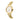 GOLD FLUTTER ANALOG WATCH