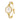 GOLD IVORY EDGE ANALOG WATCH