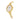 GOLD IVORY EDGE ANALOG WATCH