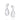 SILVER 925 AMORE CASCADE MAXI EARRINGS