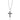 SILVER 925 MEN'S MODERN CROSS PENDANT
