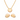 JEWELRY SET GOLD SPHERE BUTTON (NECKLACE + EARRING)